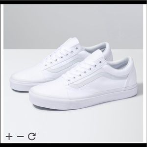 White old Skool Vans